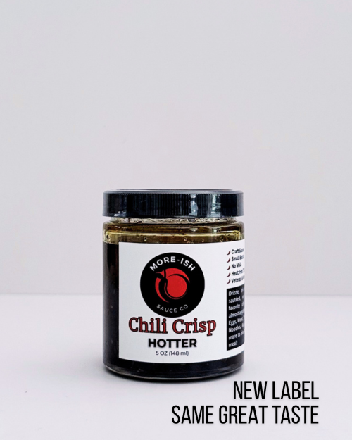 Hotter Chili Crisp – Extra Hot Small-Batch Chili Oil | More-ish Sauce Co