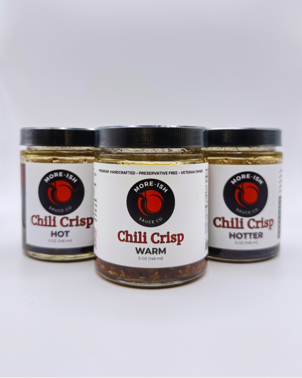 The Ultimate Chili Crisp Sampler – Mild, Hot & Extra Hot | More-ish Sauce Co
